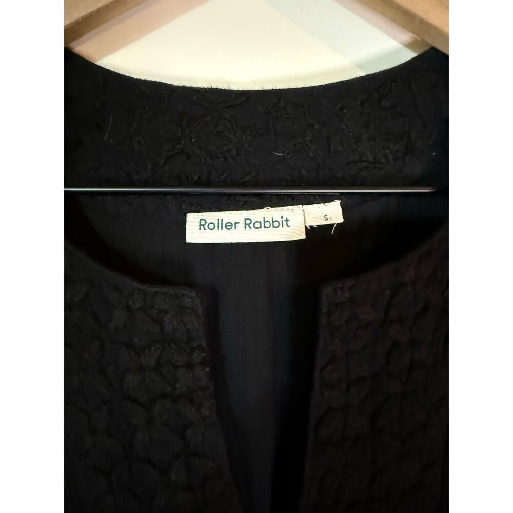 ROLLER RABBIT Faith Embroidered Black shift dress size small - Picture 5 of 10
